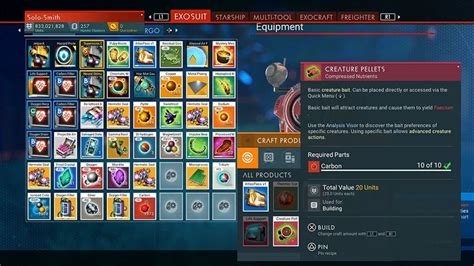 no man's sky beyond creature pellets.